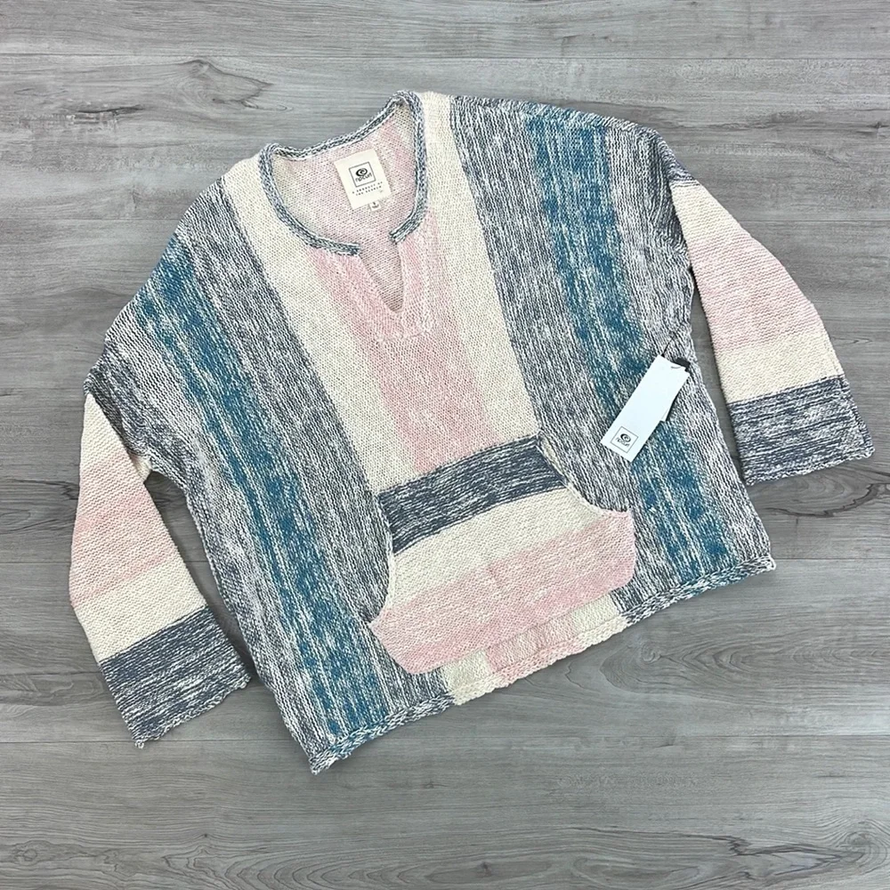 🔆RIP CURL🔆 MONTAUK SWEATER PONCHO - Picture 2 of 11